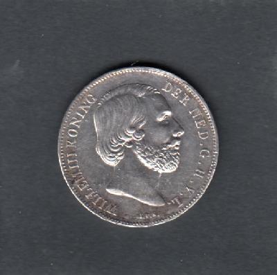 Beschrijving: 1 Gulden WILLEM III